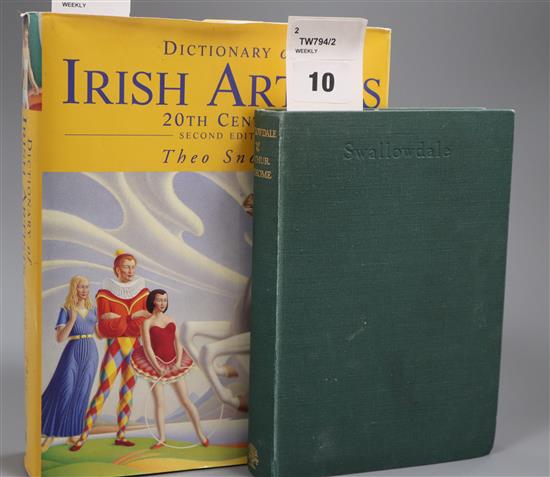 Snoddy (Theo), Dictionary of Irish Artists, 2nd edition and Ransome (A), Swallowdale (1947), each signed by the author